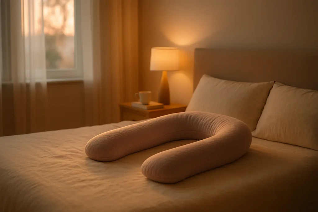 coussin en u sur lit