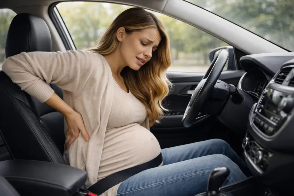 mal de dos grossesse voiture inconfort position assise