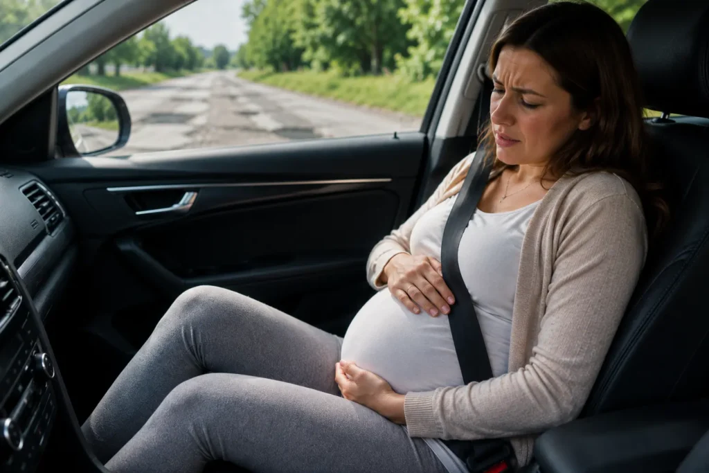 secousses voiture grossesse inconfort trajet