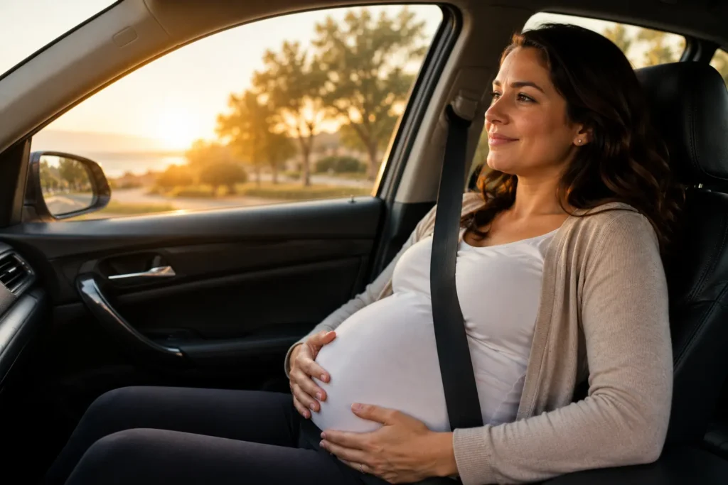 grossesse voiture trajet serein bebe securite