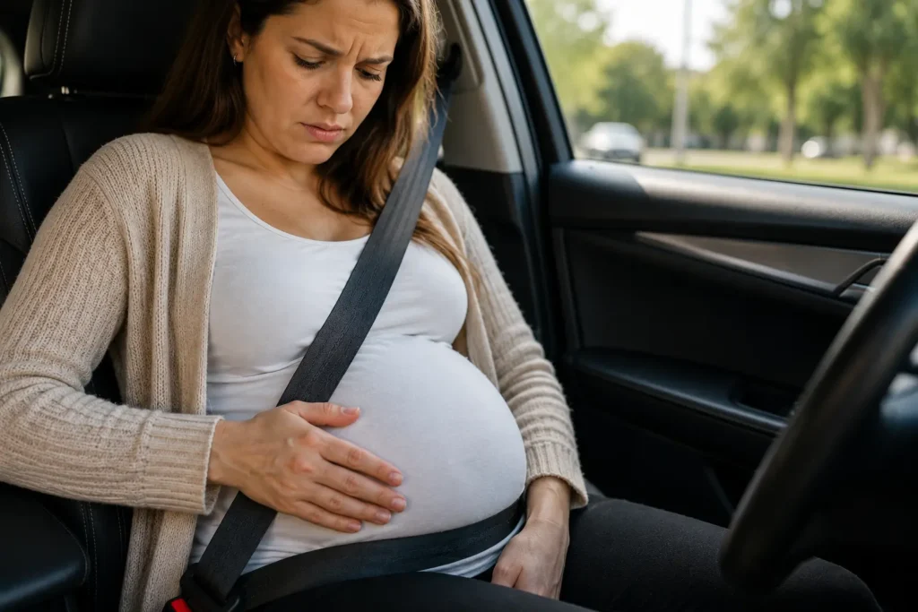 grossesse ceinture inconfort voiture ventre