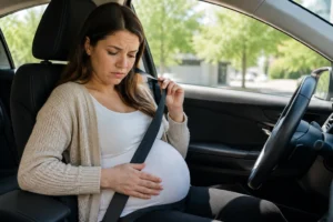 Lire la suite à propos de l’article La ceinture de sécurité peut-elle être dangereuse pendant la grossesse ?