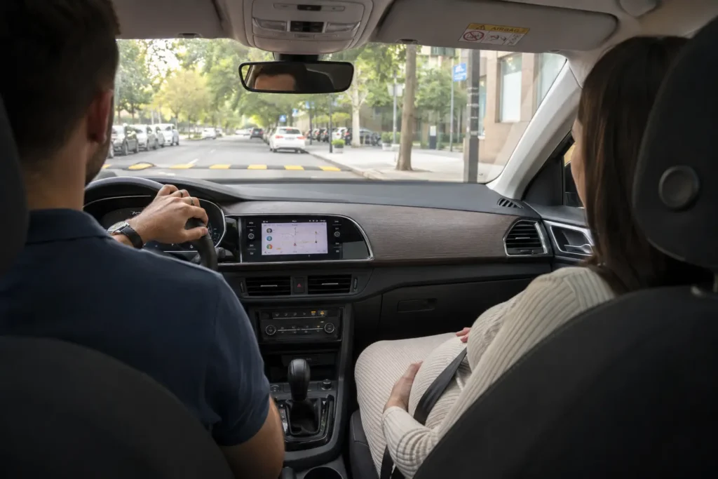 conduite souple enceinte dos dane voiture