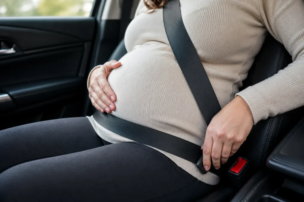 ceinture grossesse freinage voiture securite