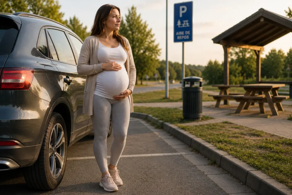 pause trajet enceinte voiture fatigue secousses