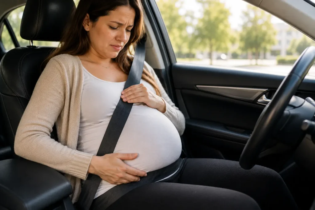 grossesse ceinture inconfort trajet voiture