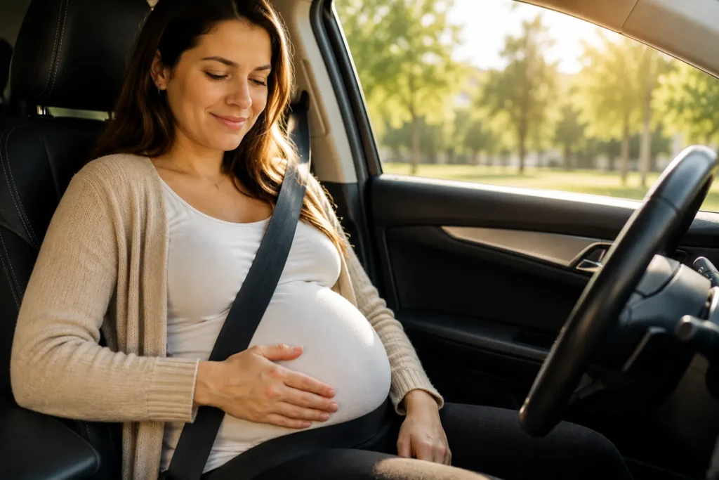 grossesse voiture trajet securite maman bebe