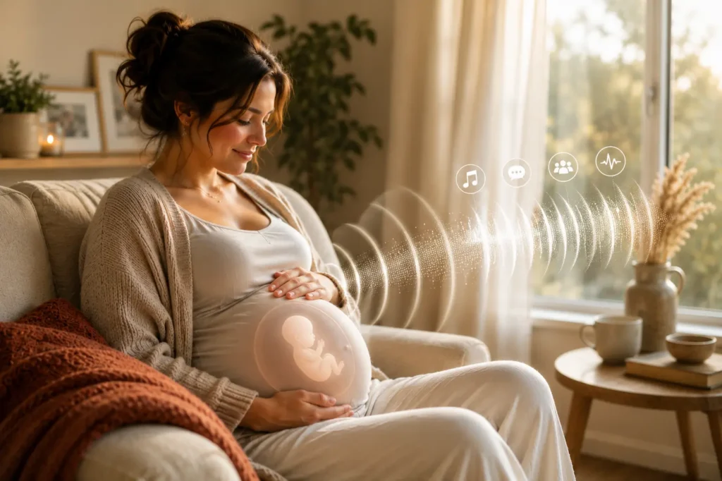 sons perçus par bébé dans le ventre