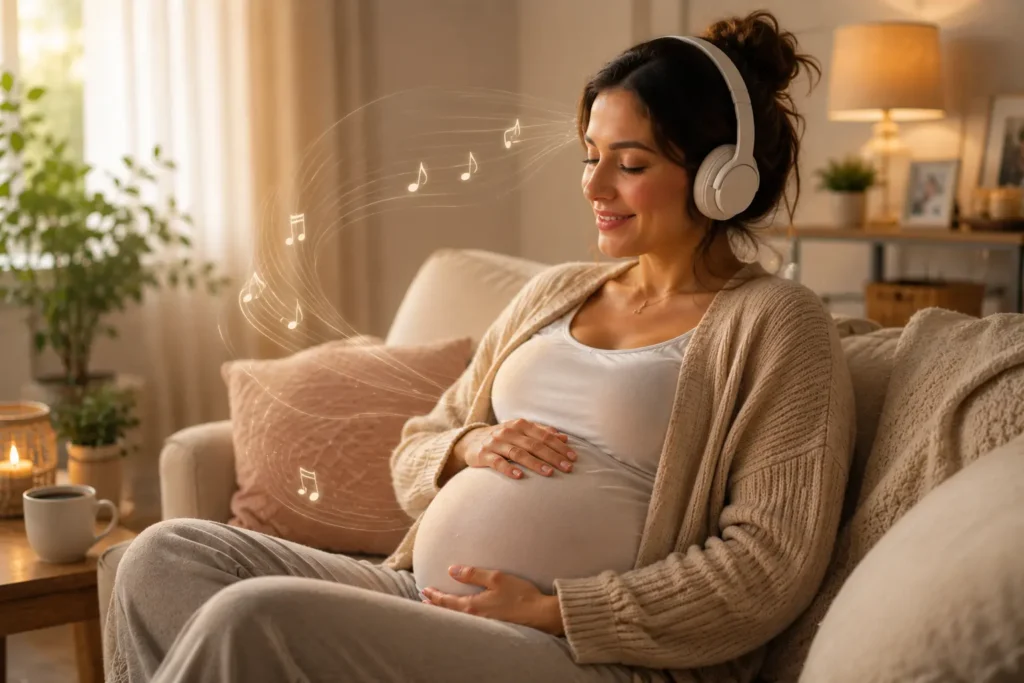 bébé entend la musique pendant la grossesse